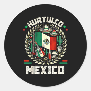 Adesivo Lembrança Huatulco bandeira do México cinco de mai