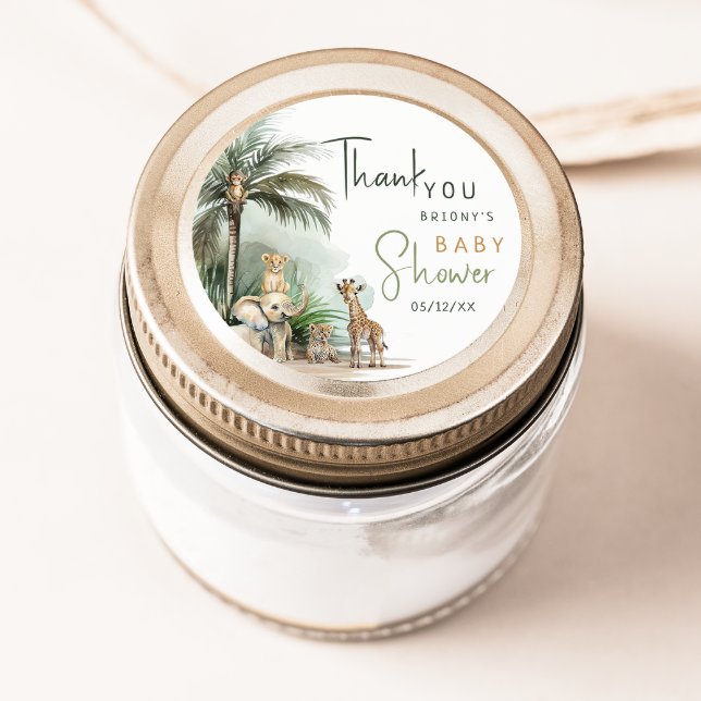 Adesivo Lembrancinha de Agradecimento Safari na Selva Fest (Criador carregado)