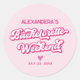 Adesivo Lembrancinha de Despedida de Solteira Cowgirl Rosa