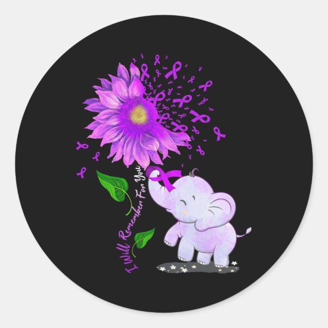 Adesivo Lembrarei De Você, Sunflower Alzheimerheimer (Frente)