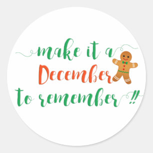 Adesivo LEMBRE-SE DE DEZEMBRO - Vinheta de Natal