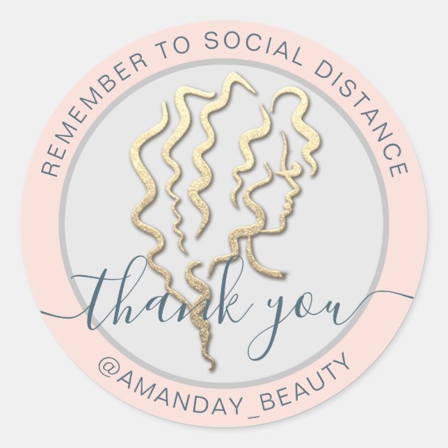 Adesivo Lembre-Se De Manter Rosa De Beleza À Distância Soc (Frente)