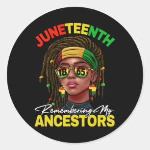 Adesivo Lembre-se dos meus antepassados mulheres afro-amer