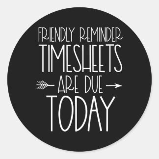 Adesivo Lembrete Amigável Do Agente De Folha De Pagamento 