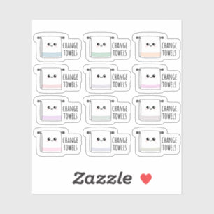 Adesivo Lembrete das tarefas de limpeza da lavanderia de m