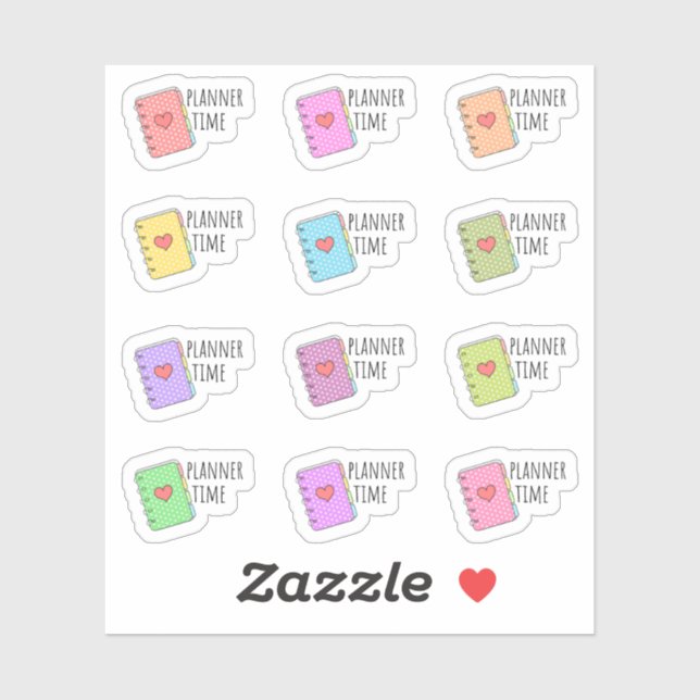 Adesivo Lembrete de Tempo do Planejador Caderno Estacionár (Folha)