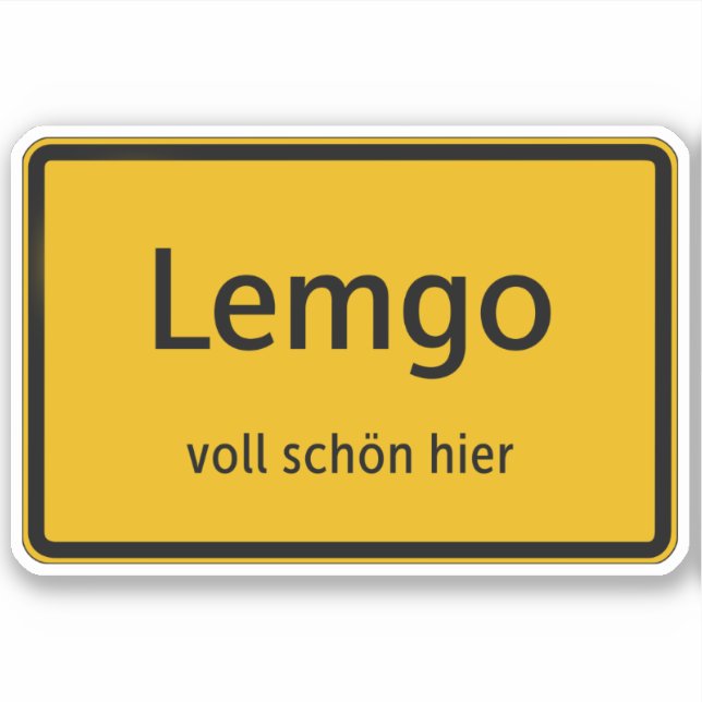 Adesivo Lemgo Aufkleber Sticker Autoaufkleber (Frente)