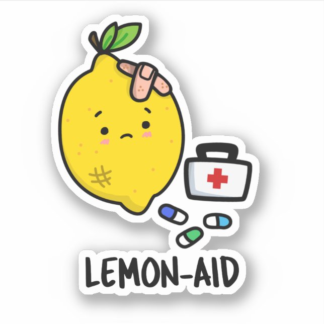 Adesivo Lemon-aid Engraçado Limão-Limão-Limão (Frente)