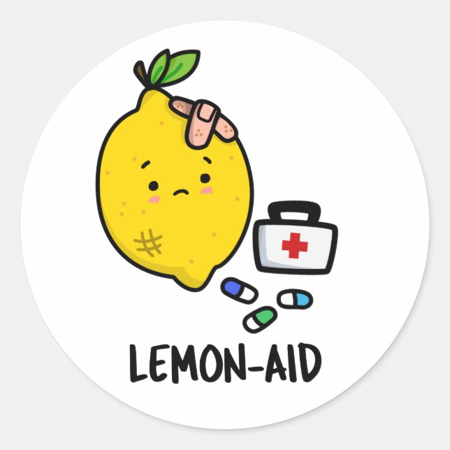 Adesivo Lemon-aid Engraçado Limão-Limão-Limão (Frente)