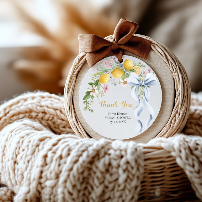 Adesivo Lemon Bridal Shower Favor Sticker | Main Squeeze  (Criador carregado)