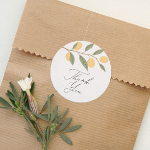 Adesivo Lemon Citrus Obrigado