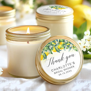 Adesivo Lemon Citrus Obrigado Chá de panela