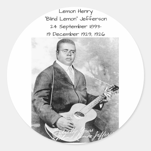 Adesivo Lemon Henry Blind limon jefferson 1926 (Frente)