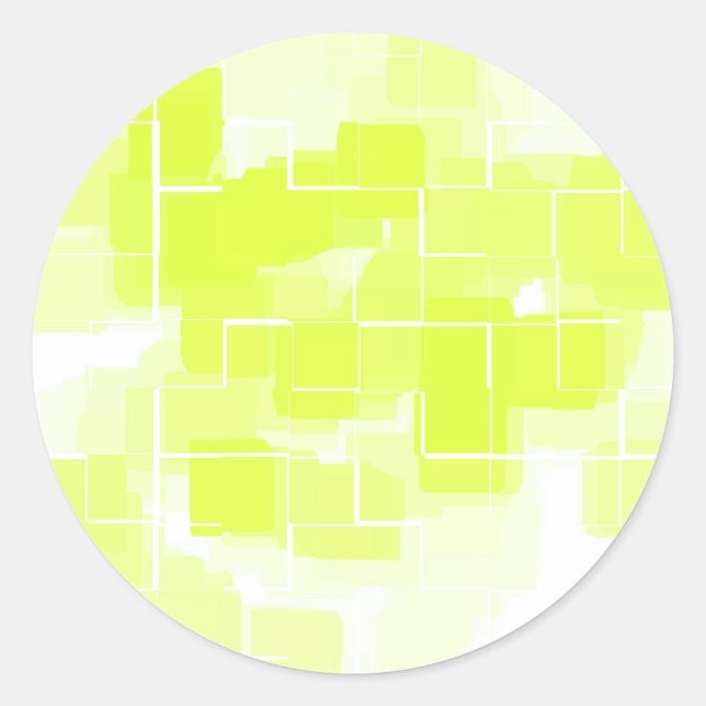 Adesivo "Lemon Meringue" Arte Geométrica (Frente)