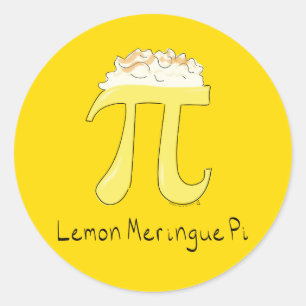 Adesivo Lemon Meringue Pi Cute Math Pi Day Stickers