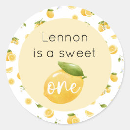 Adesivo Lemon Sweet One primeiro aniversario