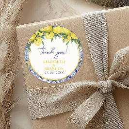Adesivo Lemon-Themed Mediterranean Tile Wedding
