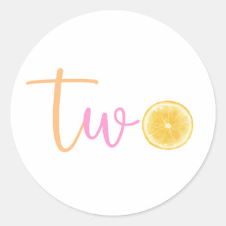 Adesivo Lemon Two Birthday