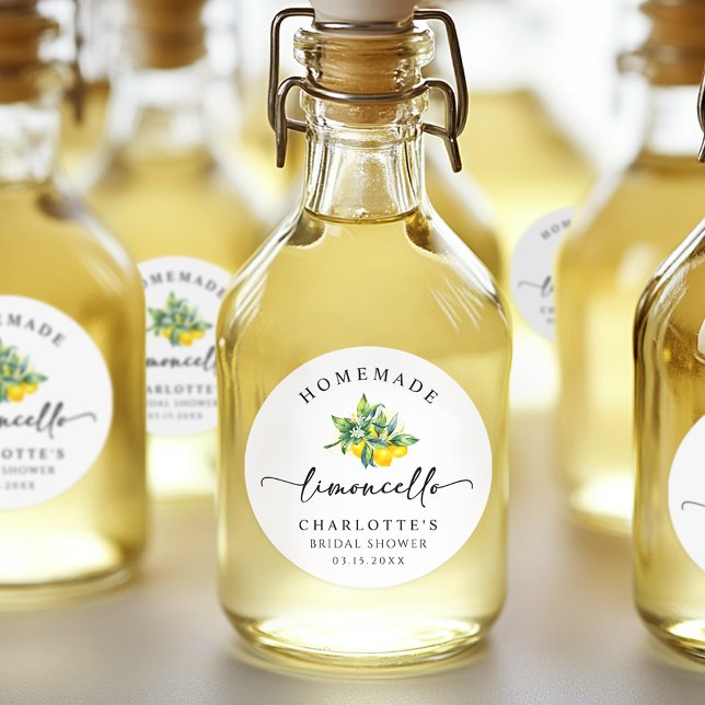 Adesivo Lemon Watercolor Limoncello (Criador carregado)