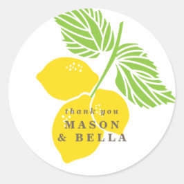 Adesivo Lemon Wedding Favor Sticker