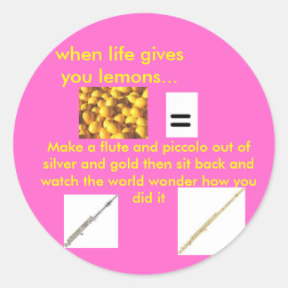 Adesivo lemons= uma flauta