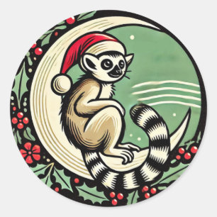 Adesivo Lemur de Natal