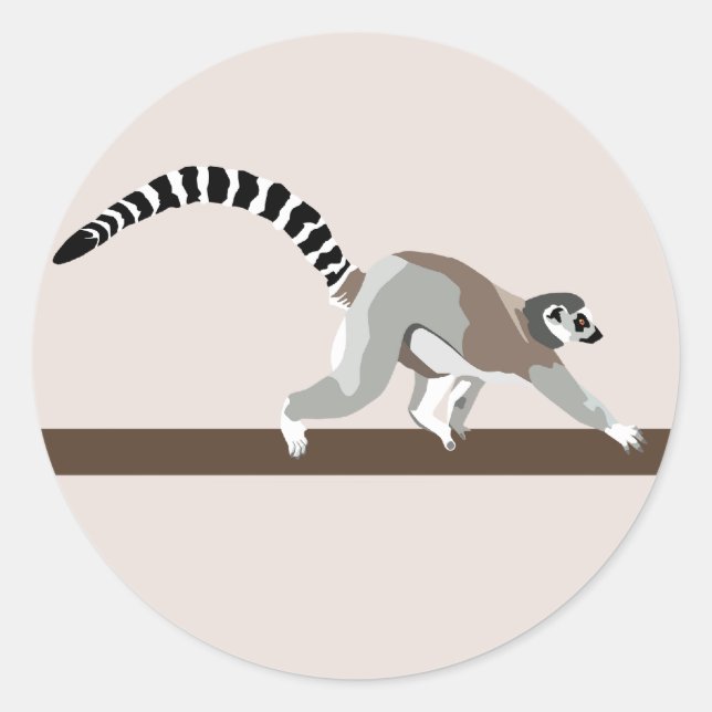 Adesivo Lemur Sticker (Frente)