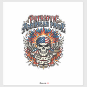 Adesivo Lenço Patriótico Rocker Glória Antiga Música Rock