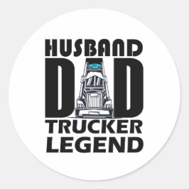 Adesivo lenda de caminhoneiro pai do marido para pai, pres