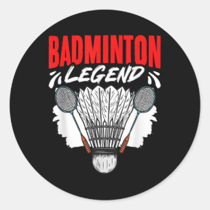 Adesivo Lenda do Badminton Peteca Esporte Hobby Badminton