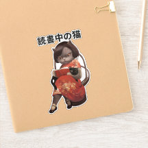 Lendo Gato de Cheongsam - Arte Kanji de Anime Retr