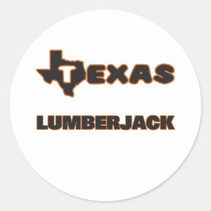 Adesivo Lenhador de Texas