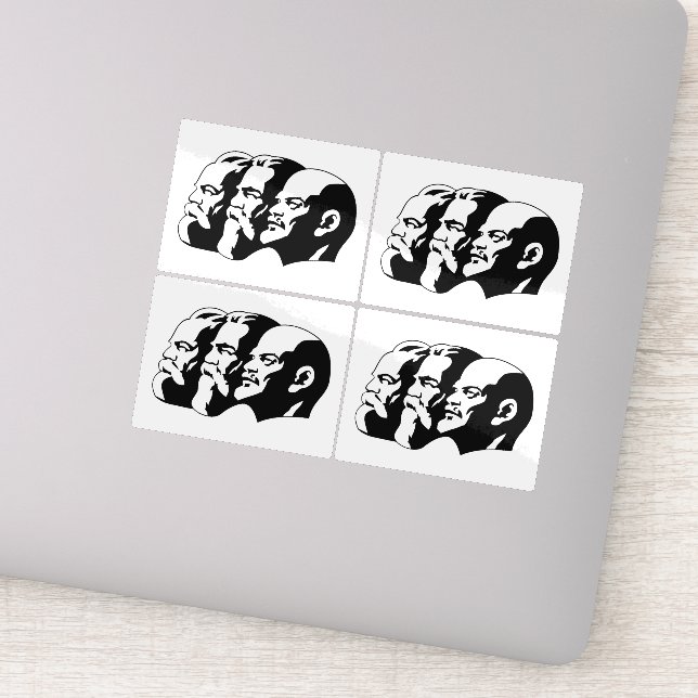 Adesivo Lenin, Marx, Engels, Soviet Union, Communism (Detalhe)