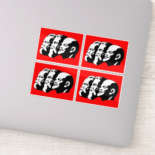 Adesivo Lenin, Marx, Engels, União Soviética, Comunismo