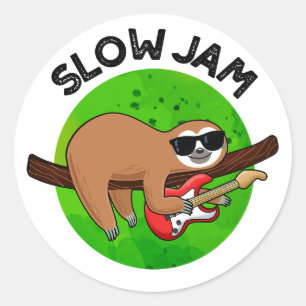 Adesivo Lenta Jam Funny Music Animal Pun