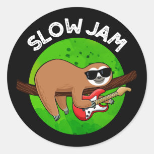 Adesivo Lenta Jam Funny Music Animal Pun