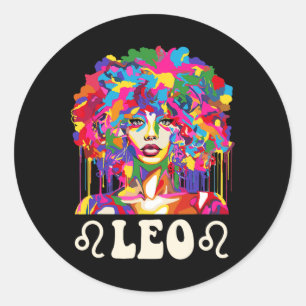 Adesivo Leo Black Girl African American Art Birthday
