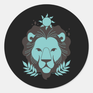 Adesivo Leo Lion Halloween Astrologia do Horoscópio Zodiac