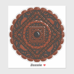 Adesivo Leo Mandala - Vinheta