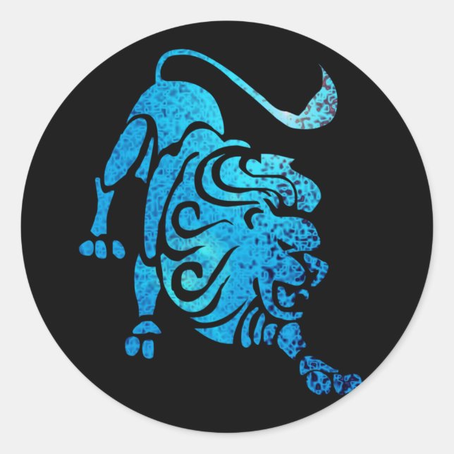 Adesivo Leo, o Vinheta de Constelação (Frente)