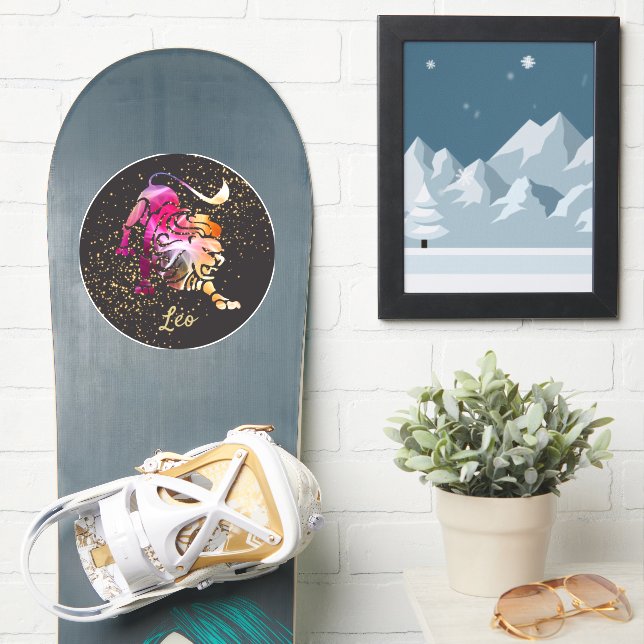Adesivo Leo - Sinal Zodiac (Prancha de snowboard)