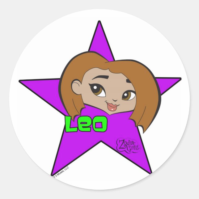 Adesivo Leo Stickers (Frente)