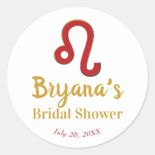 Adesivo LEO Zodiac Chá de panela de Astrologia de julho