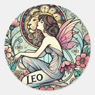 Adesivo Leo Zodiac Fairy Astrology Sign Fairies