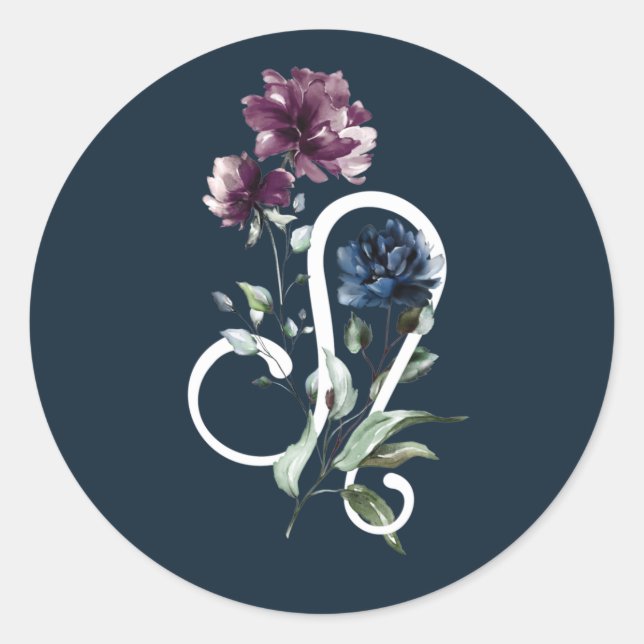 Adesivo Leo Zodiac - Sinal de estrela (Frente)