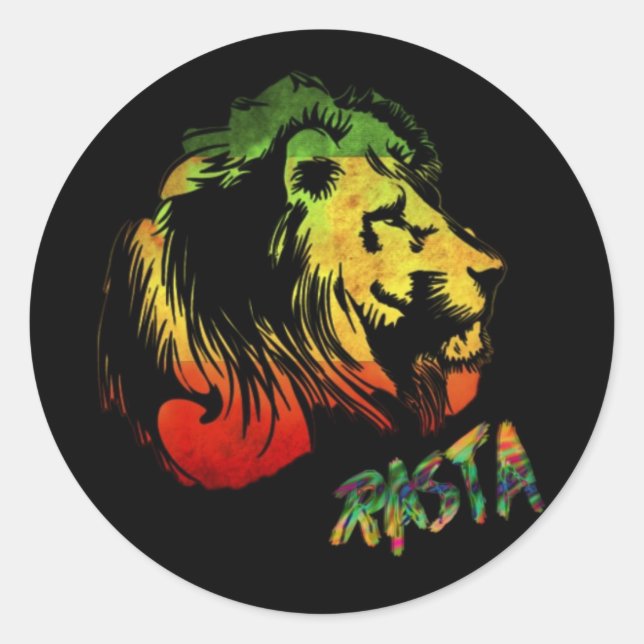 Adesivo león rasta (Frente)