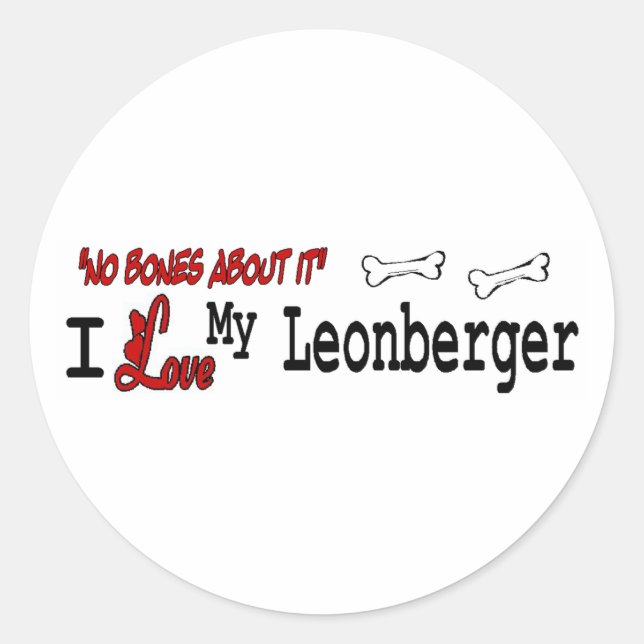 Adesivo Leonberger (I Love) Sticker (Frente)