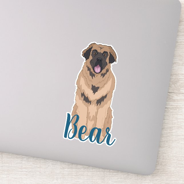 Adesivo Leonberger Sticker Personalizado (Detalhe)