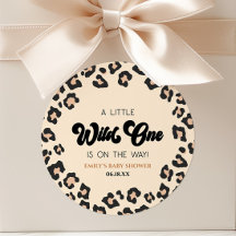 Leopard Cheetah Impressão Wild One Chá de fraldas