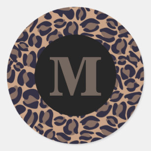 Adesivo Leopard Print Monograma Classic Jungle Party